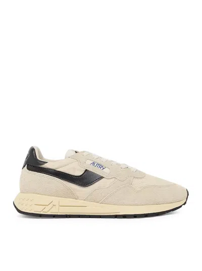 Autry Reelwind Suede And Mesh Sneakers In White
