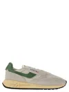 Autry Reelwind Super Vintage Grey Sneakers With Logo Patch On The Tongue And Contrasting Heel In Fabric An In Gray