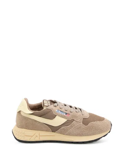 Autry Reelwind Suede Low Sneakers In Brown