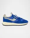 Autry Reelwind Low-top Chunky Sneakers In Whtblue