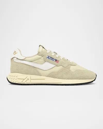 AUTRY REELWIND SUEDE RETRO TRAINER SNEAKERS