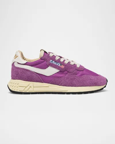 AUTRY REELWIND SUEDE RETRO TRAINER SNEAKERS