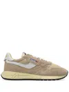 Autry Low-top Sneakers In Light Beige Nylon And Suede In Neutrals