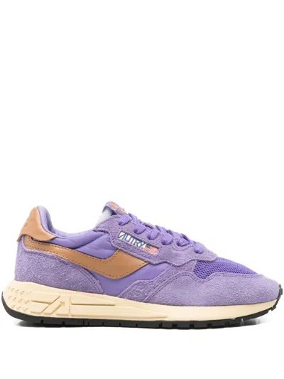 Autry Reelwind Suede Sneakers In Purple