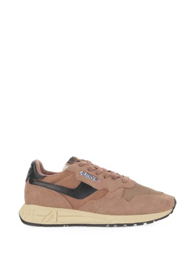 Autry Reelwind Suede-panel Sneakers In Neutral