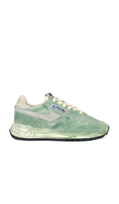 Autry Reelwind Super Vintage Low Sneaker In Green