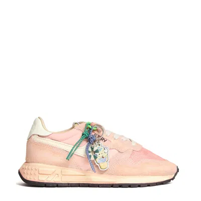 Autry Reelwind Super Vintage Running Sneakers In Pink