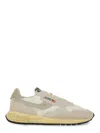 Autry Supervintage Suede Panels Rubber Sole Sneaker In Neutral