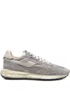 Autry Low Top Nylon Sneakers With Textured Finish In Gray