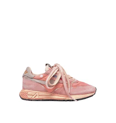 Autry Reelwind Sv Low Sket Nyl Pink Pink Sneaker In Neutral