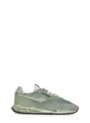 Autry Reelwind Metallic-panel Suede Sneakers In Green