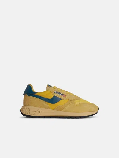 Autry 'reelwind' Yellow Suede Sneakers