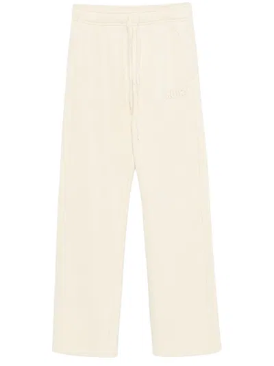 Autry Relaxed-fit Beige Pants In White