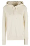 Autry Relaxed-fit Cream Hoodie With Adjustable Drawstring Hood In Neutrals