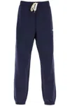 Autry Cotton Joggers With Logo In Blue (blue)