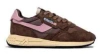 Autry Retro-inspired Brown Suede Sneakers With Chunky Sole