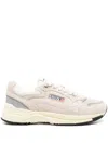 Autry Round Toe Mesh Panels Contrast Sole Sneakers In Neutral