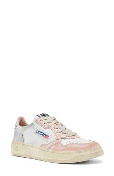 Autry Retro Low Sneaker In Pink