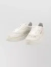 Autry Rhinestone Low Sneakers Worn Effect In Gray