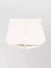 Autry Relaxed-fit Cotton Shorts With Drawstring Waist In White