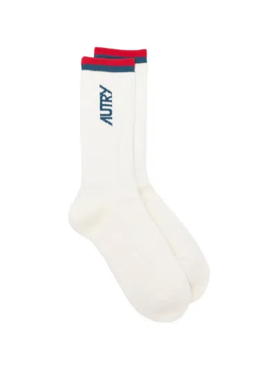 Autry Ribbed Trim Socks In Multi