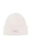 Autry Ribbed Wool Beanie In White