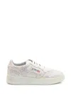 Autry Rose' Autry Medalist Rosé Sneakers With Rhinestones In White