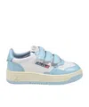 Autry Leather Kidstripes Sneakers In Blue