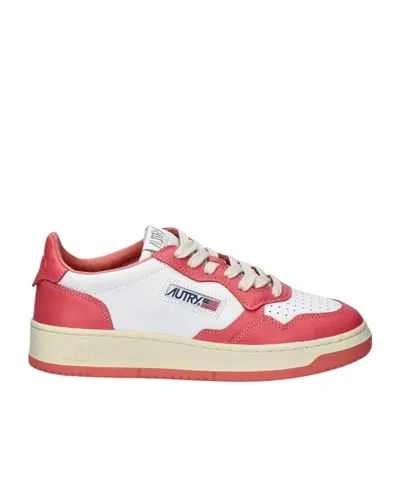 Autry Round Head Low-cut Casual Shoes In Red