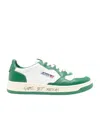 Autry Medalist Low Super Vintage Leather Sneakers In White