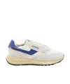Autry 'reelwind Super Vintage' Grey Sneakers With Logo Patch On The Tongue And Contrasting Heel In White