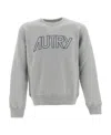 Autry Embroidered Logo Crewneck Sweatshirt In Gray