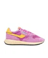 Autry 'reelwind' Violet Low Top Sneakers With Logo Patch On Tongue And Side In Pink