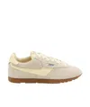 Autry 'windspin Low' Grey Sneaker With Logo On The Side And On The Heel In Nude