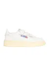 Autry Round Toe Low-top Sneakers In White