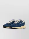 Autry Hyperway Leather-trimmed Suede And Mesh Sneakers In Blue