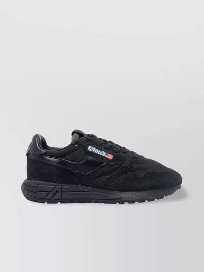 Autry Round Toe Suede Low Top Sneakers