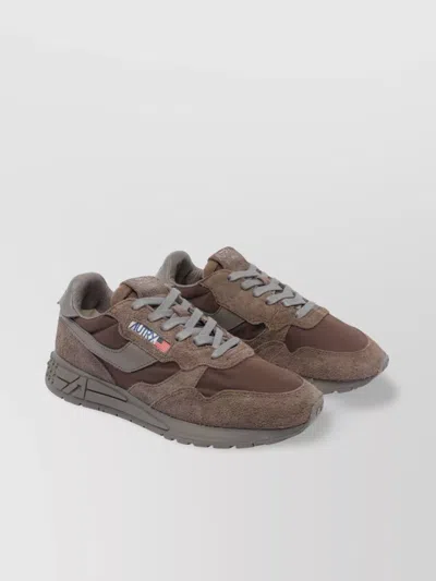 Autry Round Toe Suede Panels Upper Sneakers