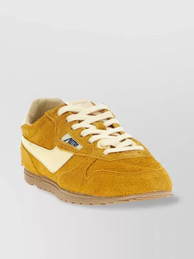 AUTRY 'RUBBER SOLE SUEDE TEXTURE SNEAKERS'