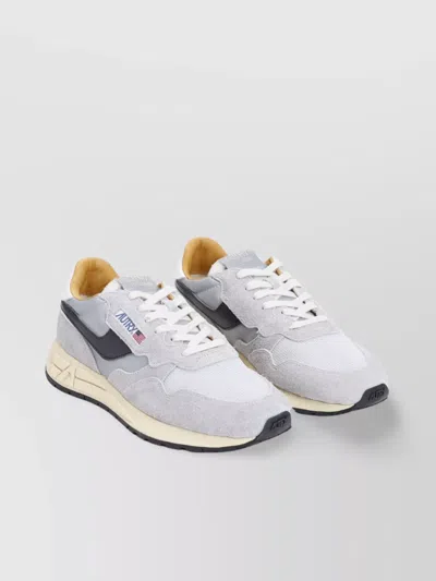 Autry Running Sneakers With Perforated Toe Box In Grey