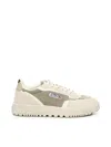 Autry Wildplace Low Sneaker In Beige, Green