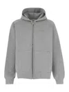 Autry Grey Hoodie With Tonal Logo Embroidery In Grey