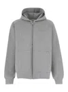 Autry Grey Hoodie With Tonal Logo Embroidery In Grey