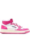 Autry Woman Sneakers Mauve Size 6 Soft Leather In Pink