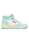 Autry Woman Sneakers Turquoise Size 9 Soft Leather In Blue