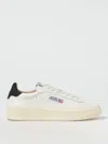 Autry Medalist White Low Top Sneakers With Contrasting Heel Tab In Leather Woman In Multi