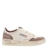 Autry Super Vintage Low Sneakers In Burn And Silver In Multi