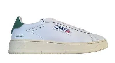 Pre-owned Autry Shoes Sneakers Dallas Unisex Leather Adlm Nw02 White Green