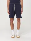 Autry Blue  Logo Embroidered Shorts In Blue
