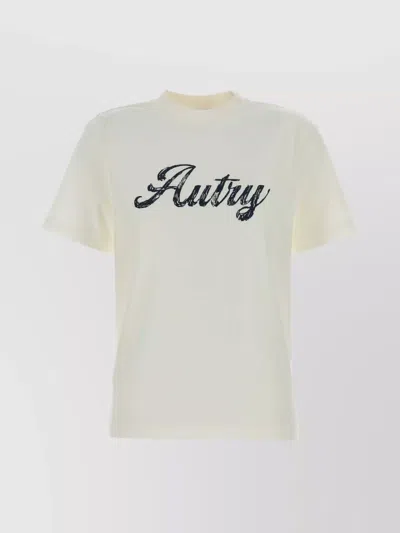 AUTRY SHORT SLEEVE CREW NECK COTTON T-SHIRT